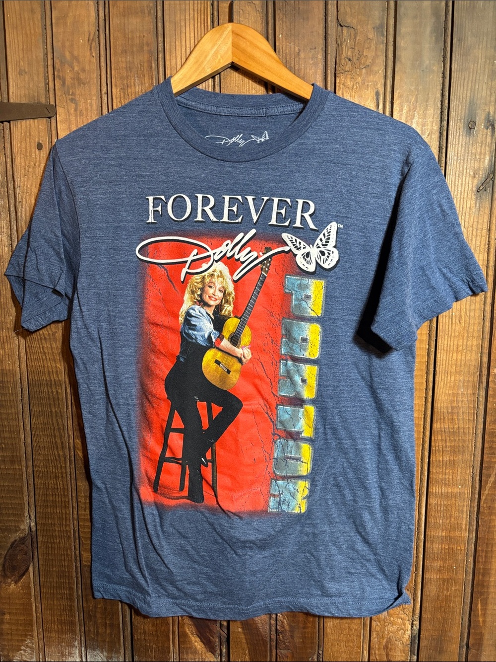 Forever Dolly Parton Blue Graphic T-Shirt